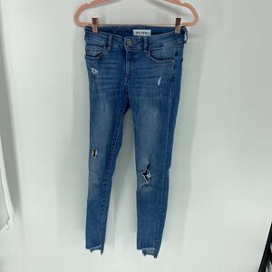 DL1961 Emma Melbourne Distress Power legging Jean blue medium wash Womens 24